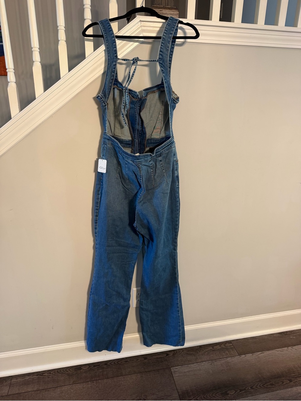 Free People Denim Corset Jumpsuit - Light Blue - Picture 3 of 4